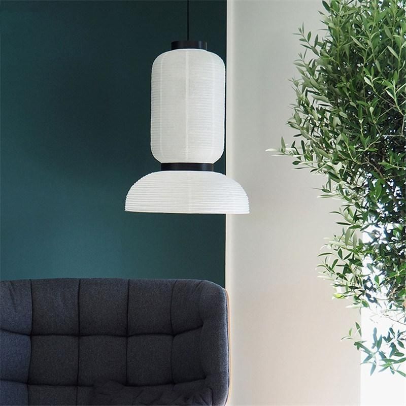 Danish Design Oak Rice Paper White Pendant Light E27 for Restaurant Bedroom Dinning Room Light (WH-AP-263)
