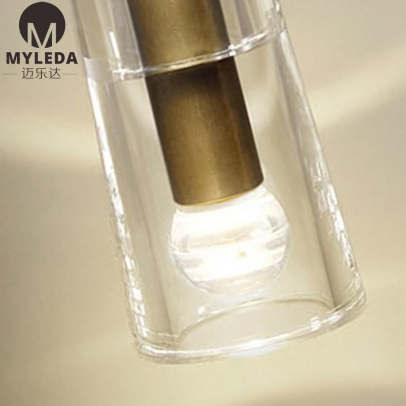 Wall Sconce Custom Industrial Clear Glass LED Wall Light Fixture Bathroom Lighting