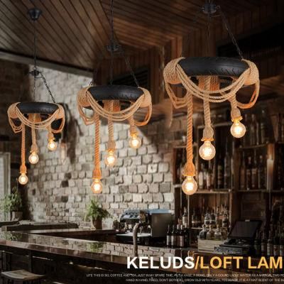 Loft Designer Tyre Pendant Lamp for Bar Coffee Shop Restaurant Lighting (WH-VP-38)