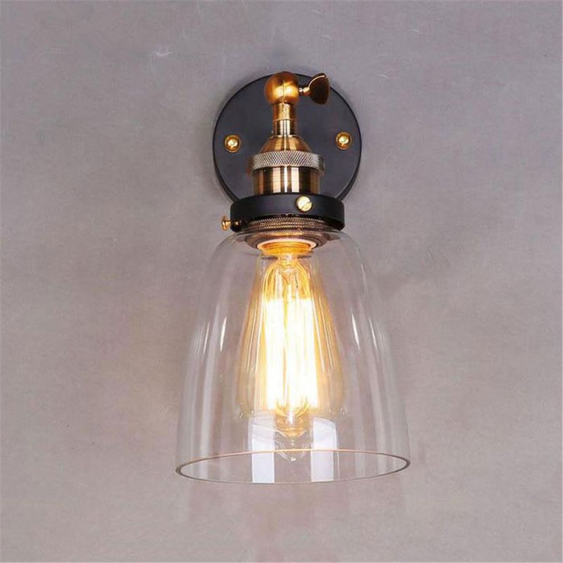 Antigue Glass Lampshade Vintage Wall Lamps Light Home LED Wall Lights Sconce (WH-VR-109)