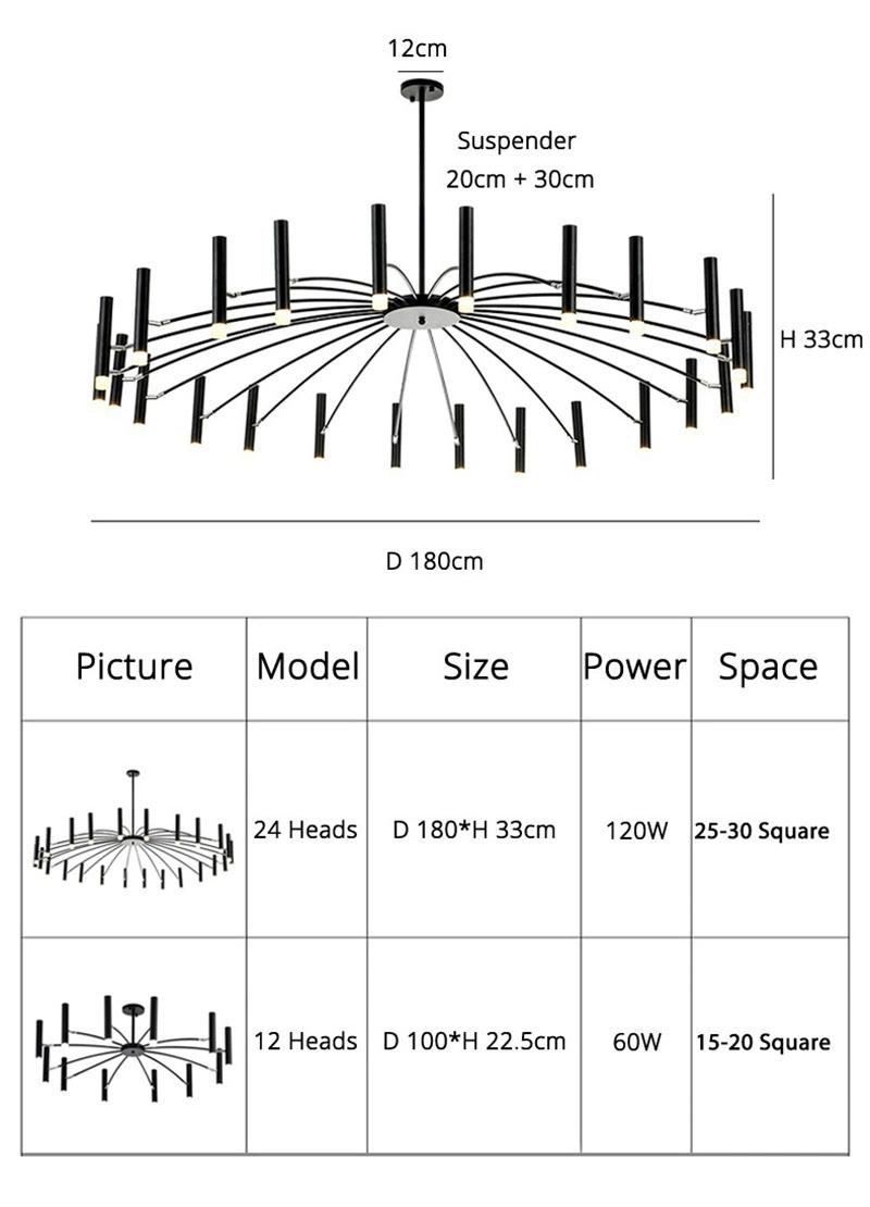 Nordic Chandelier LED Chandelier for Living Room Bedroom Home Chandelier Modern LED Ceiling Chandelier Lamp Lighting Chandelier