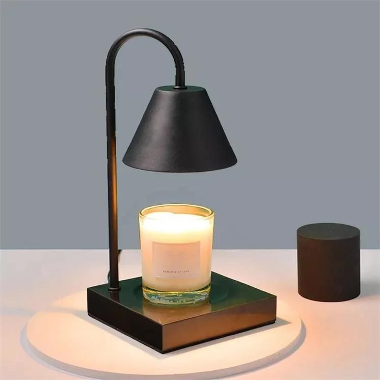 Fragrance Lamp Candle Melting Wax Candle Solid Wood Dimming Table Lamp Aromatherapy Lamp