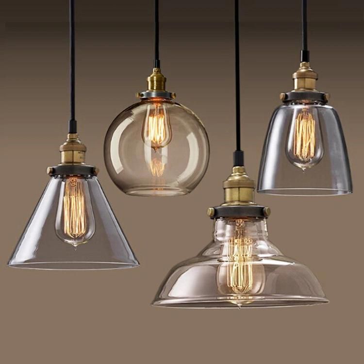 Indoor Simple Glass Chandelier Pendant Lamp Lighting for Room Decoration