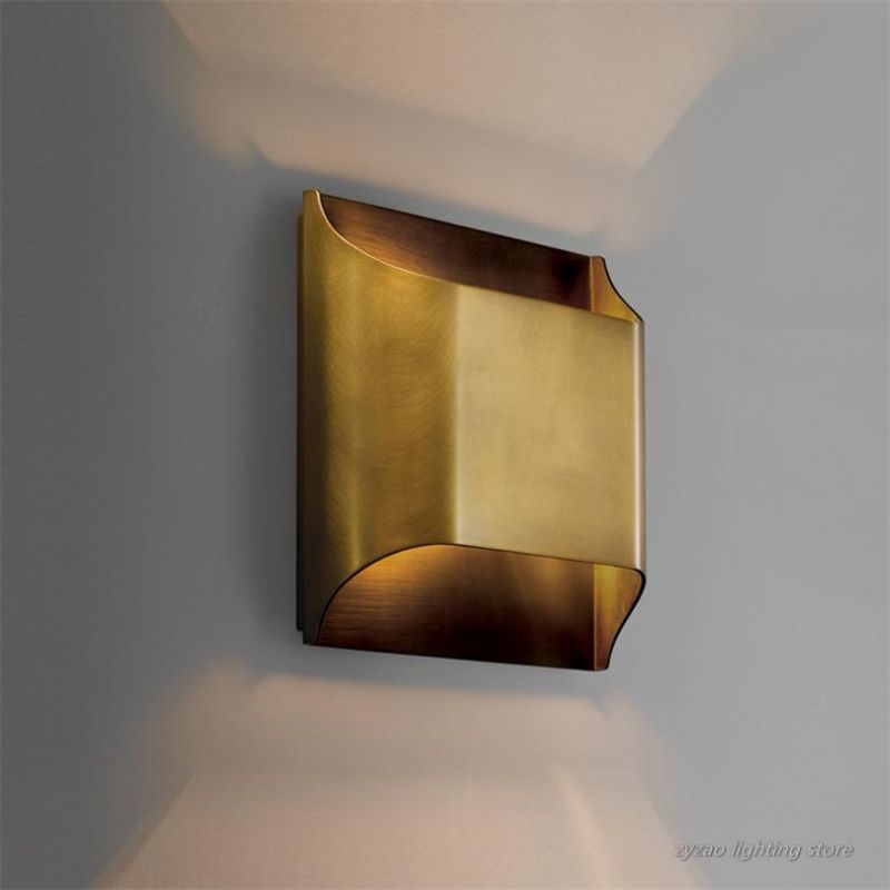 Full Copper Luxury Wall Lamps Modern Hotel Corridor Lamp for Living Room Bedroom Bedside Lamps Background Light LED Wall Lights