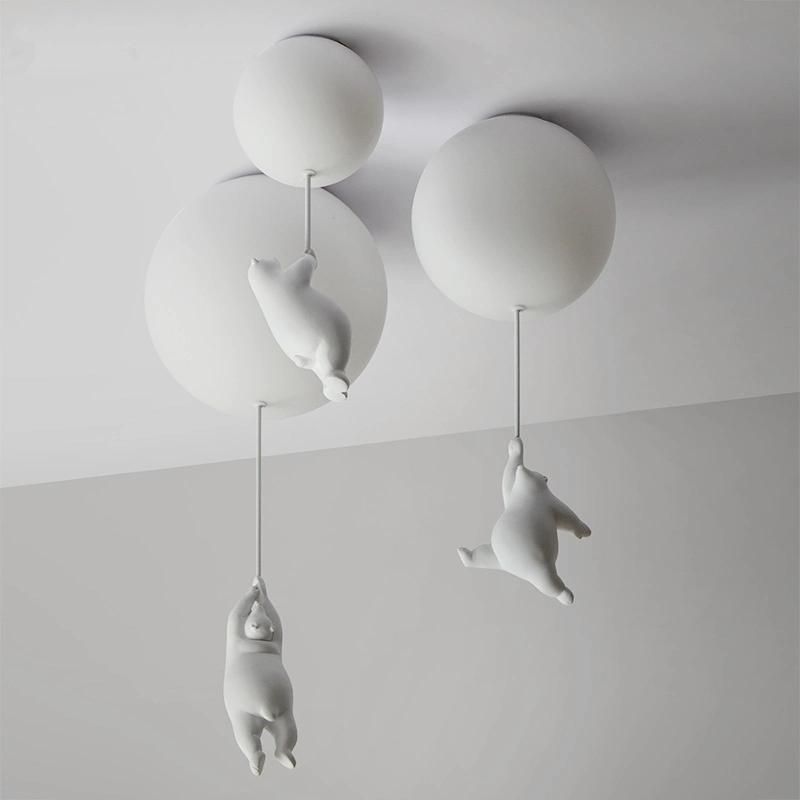 Modern LED Ceiling Lights Warm Cartoon Bear Ceiling Lamp for Kids Rooms (WH-MA-135)