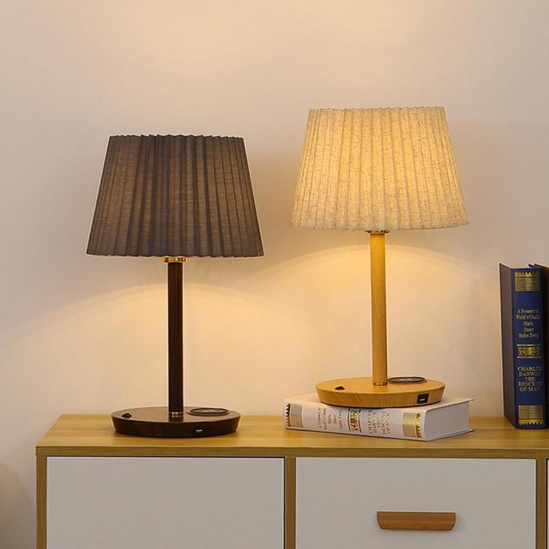 Wooden Vintage Nightstand Lamps Reading Lamp Study Light Dining Lamp
