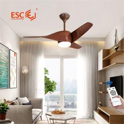 Modern Decorative Remote Control ABS Blades 3 Color Replaceable 220V 240V Ceiling Light with Fan