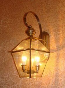 Pw-19035 Copper Wall Light with Glass Decorative