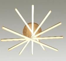 Hot Sale Gold Liner Modern Chandelier Lamp