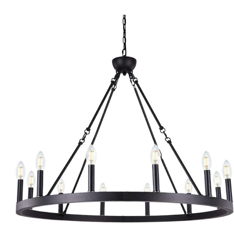 Living Room Modern Pendant Lamp Simple Round Atmosphere Home Creative American Restaurant Cafe Chandelier