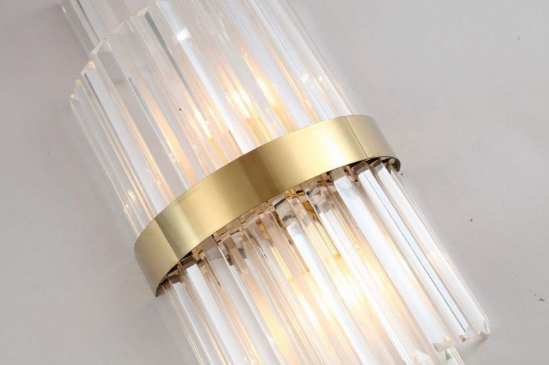 Creative Crystal Deluxe Wall Lamp for Villa Bedside Hotel Wall Lamp