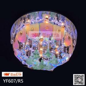 LED Crystal Glass Ceiling Chandelier with Color Changing (Yf607/R5)