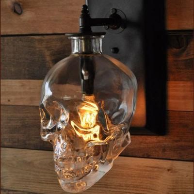 Industrial Vintage Wall Lamp Glass Lamp Shape for Living Room Bedroom Nordic Home Decor Creative Skull Wall Lights (WH-VR-55)