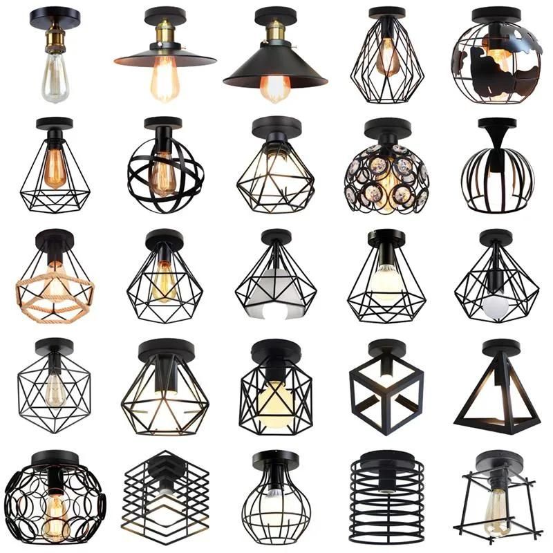 Nordic Modern LED Lighting Industrial Retro Ceiling Light