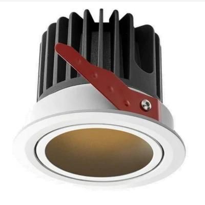 12W Waterproof LED Spotlight Embedded Bathroom Anti-Fog Downlight IP65 Kitchen Shower Room Hotel Shower Room Spotlight