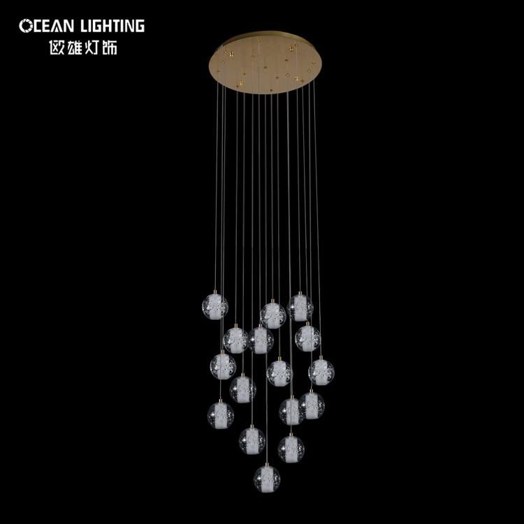 Modern LED Hanging Lighting Crystal Decoration Project Chandelier Om8201014-16heads
