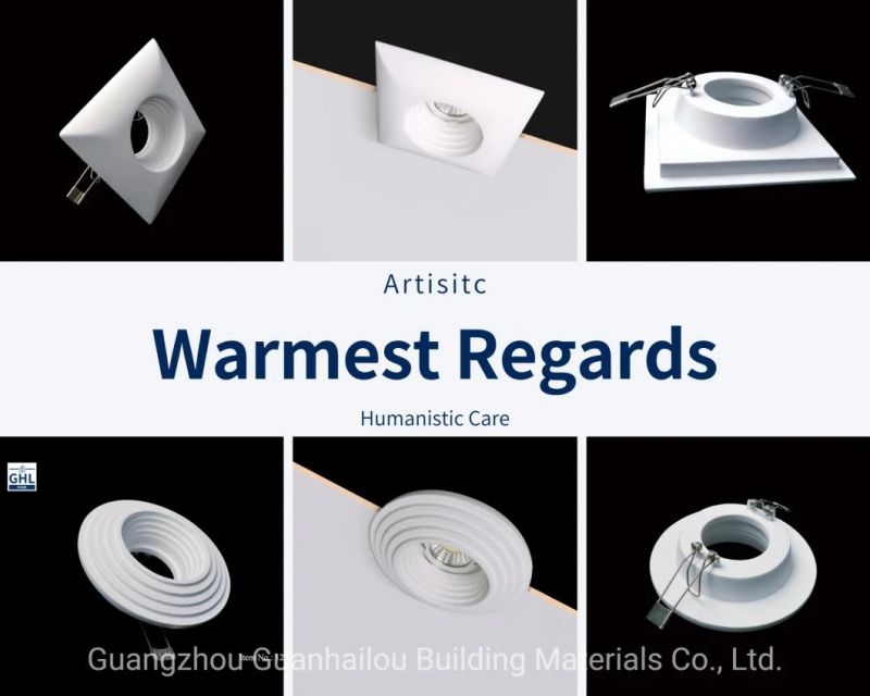 Recessed LED Downlight with Gypsum Decoration Frame