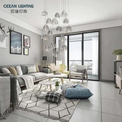 Golden Warm Lighting 3000K Spherical Metal 16*3W Crystal Chandelier Luxury