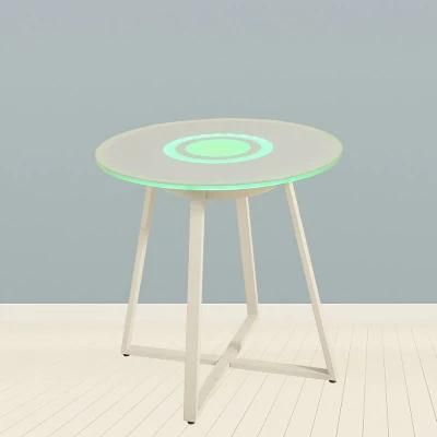 Professional Factory Smart LED Music Coffee Table APP Touch Control LED Glass Speaker Table Lamp