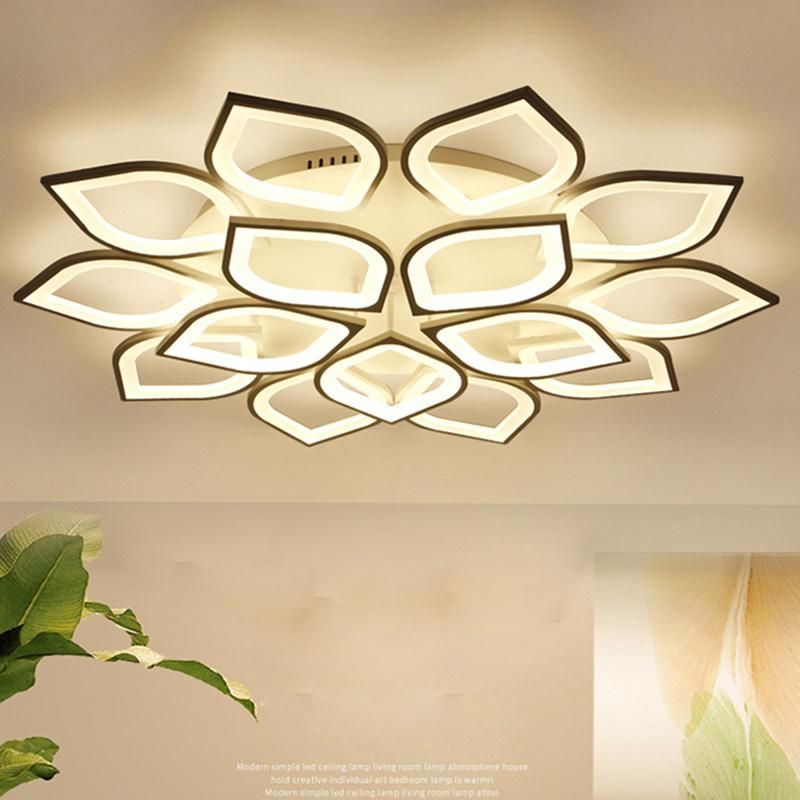 Modern Simple LED Ceiling Lamp Living Room Light Creative Personality Art Flower Bedroom Lamp