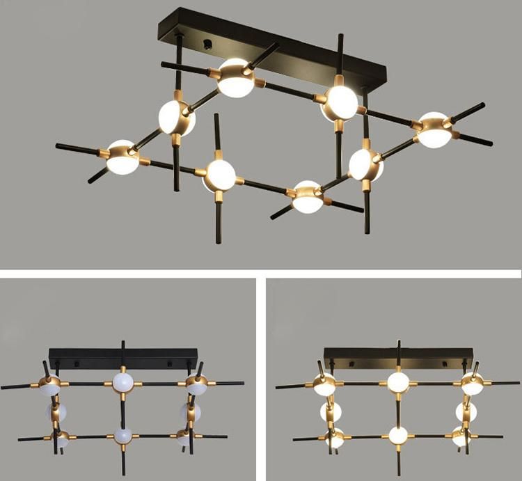 Industrial Style Chandelier in Living Room and Shopping Mall Pendant Lamp Dining Room