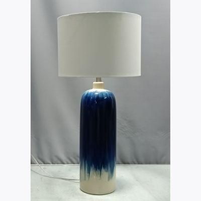 New Modern Blue and White Porcelain Chinese Jar Ceramic Table Lamp for Home Hotel