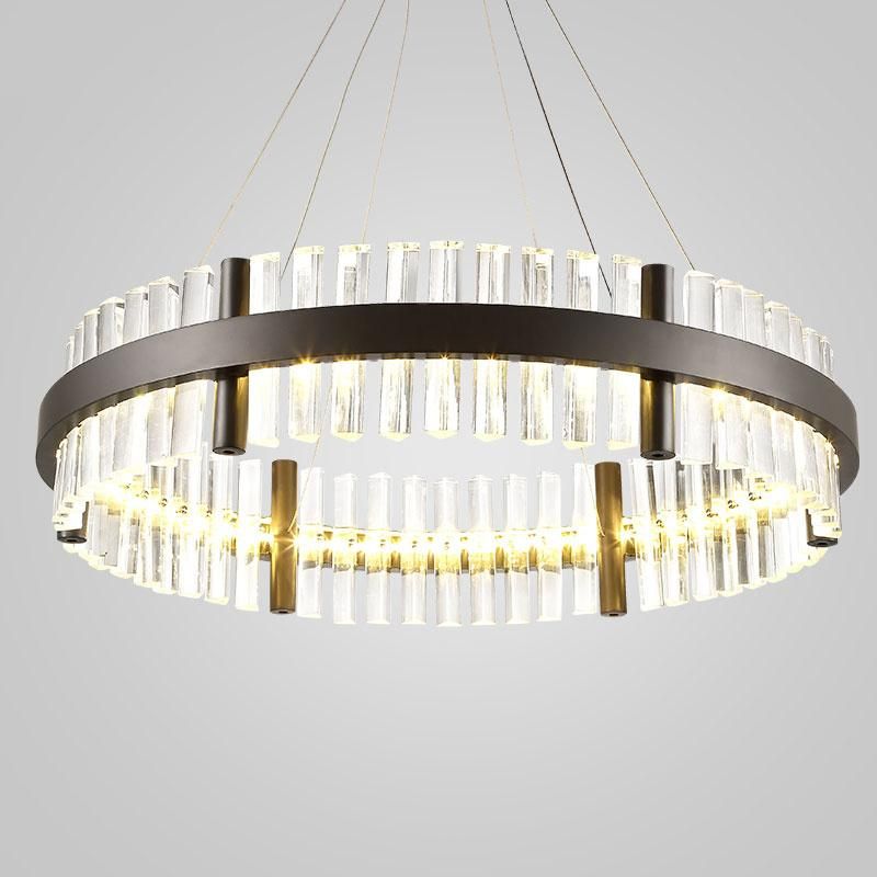 Black Gold Crystal Suspension Lights for Bedroom Kitchen Bar Lighting Fixtures (WH-AP-88)