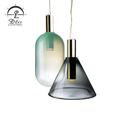 High Quality Home Unique Perfect Smoky Gray Color Glass Pendant Lamp