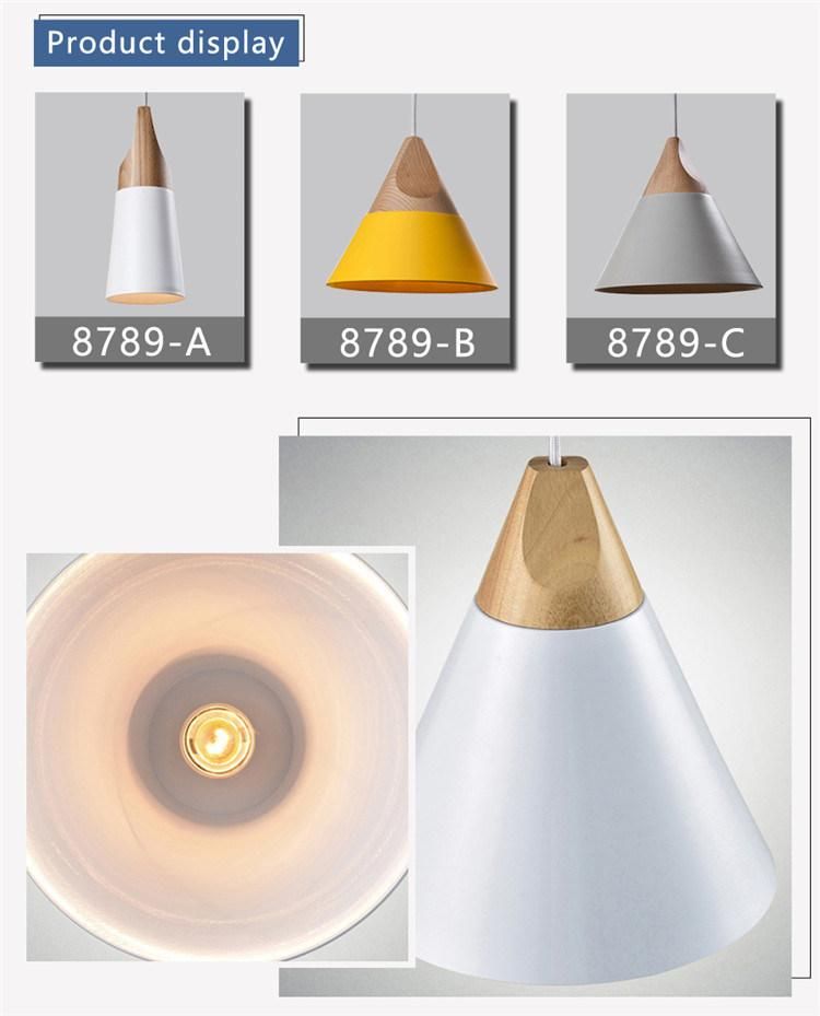 Wholesaler Lamp Wood Aluminium Material E27 Light Source Modern Lighting