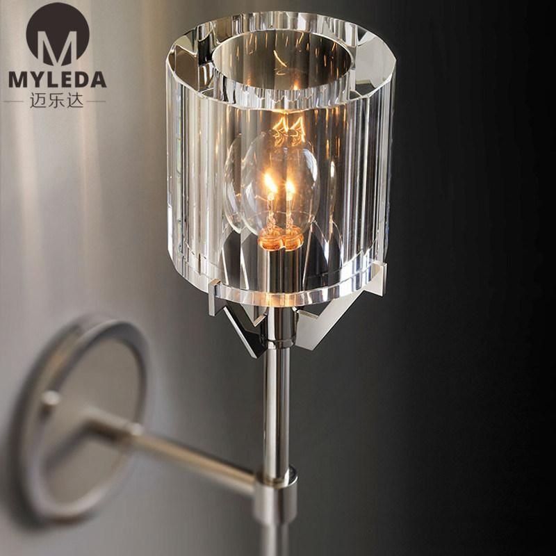 Simple Modern Glass Ball Wall Light Bed Beside Reading Lighting