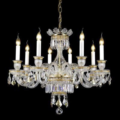 2019 Candlestick Shape Luxury Crystal Chandelier for Dining Room