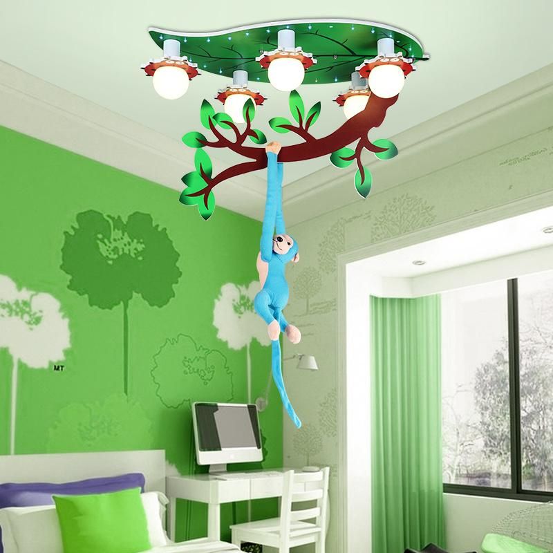 Children′s Bedroom Decor LED Lights for Room Indoor Chandelier Monkey Lamp (WH-MA-155)