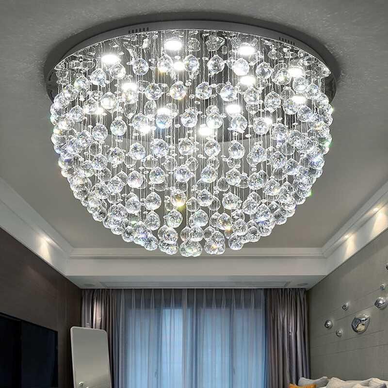 Crystal Front Room Ceiling Lights Fixtures for Sitting Room Bedroom Ceiling Lamp (WH-CA-34)