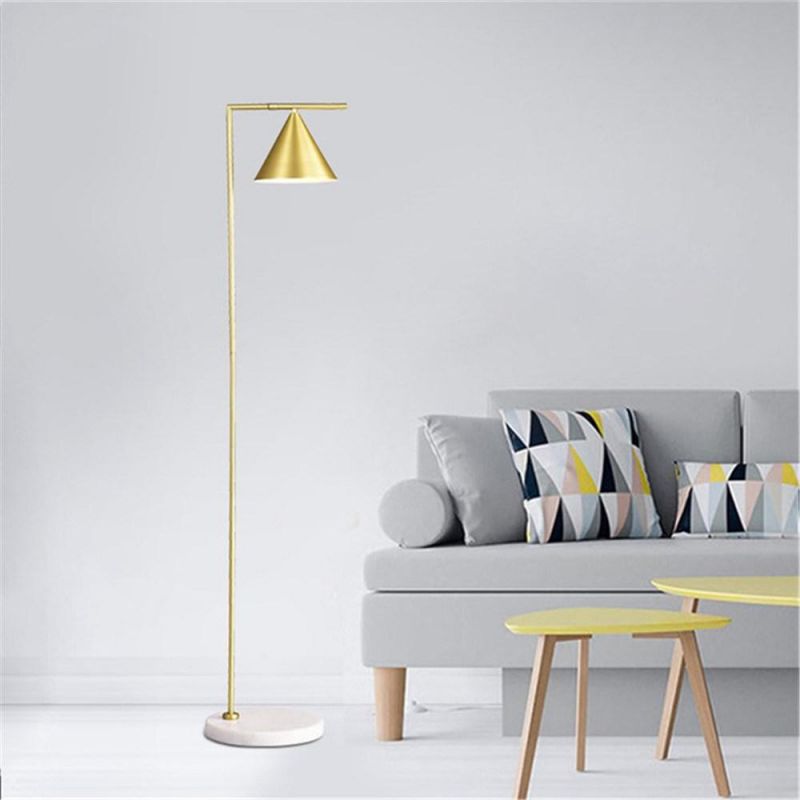 Study Bedroom Simple Modern Gold Vertical Floor Lamps for Living Room Home Decor Stand Light
