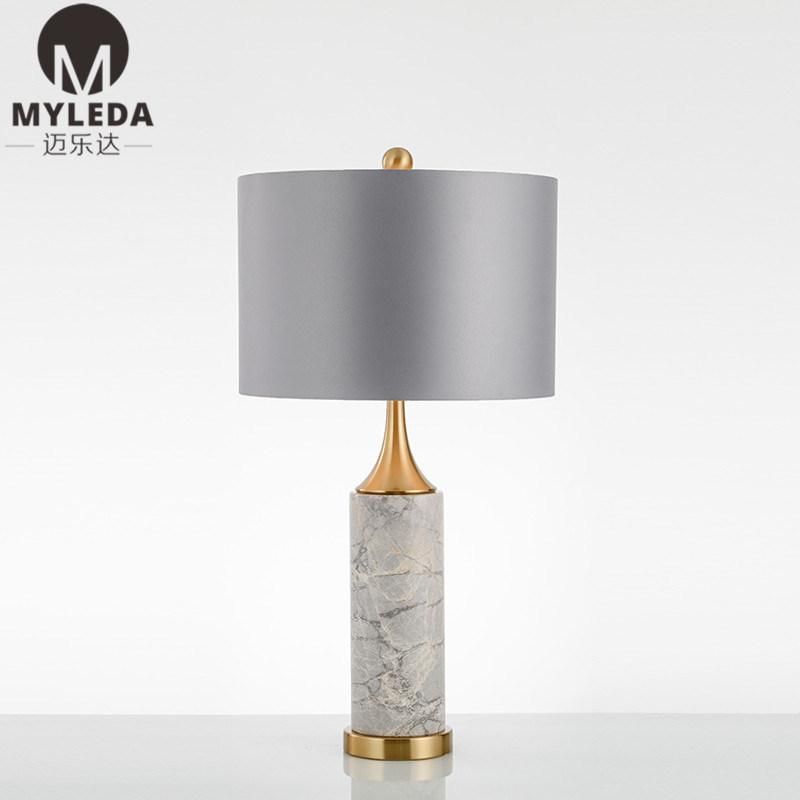 New Design Marble and Steel Modern Table Art Lamp