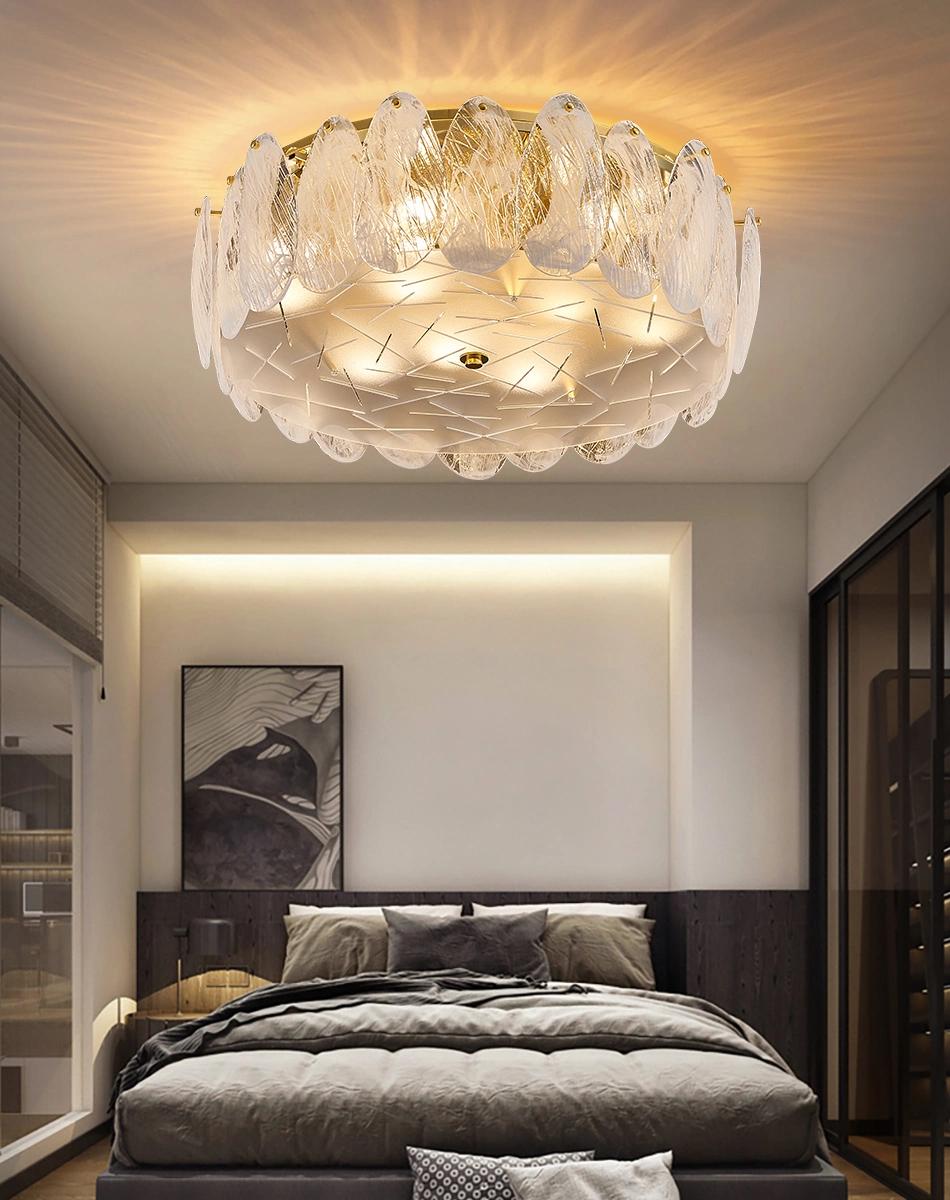 Ceiling Chandelier for Living Room Leaf Glass Decorative ceiling Lights Modern ceiling Lamp (WH-CA-64)