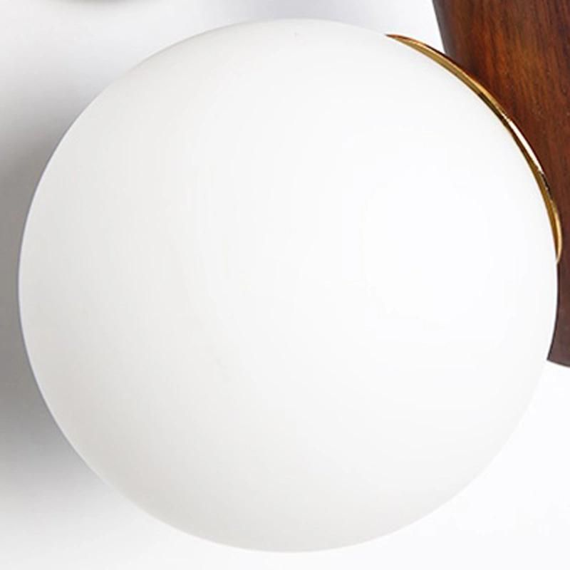 Wood Double Head Wall Lamp Creative Personality Bedroom Bedside Light Stair Lighting
