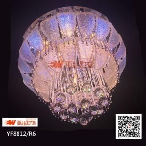 LED Wireless Remote Control Chandelier with Crystal, Glass&amp; MP3 (YF8812/R6)