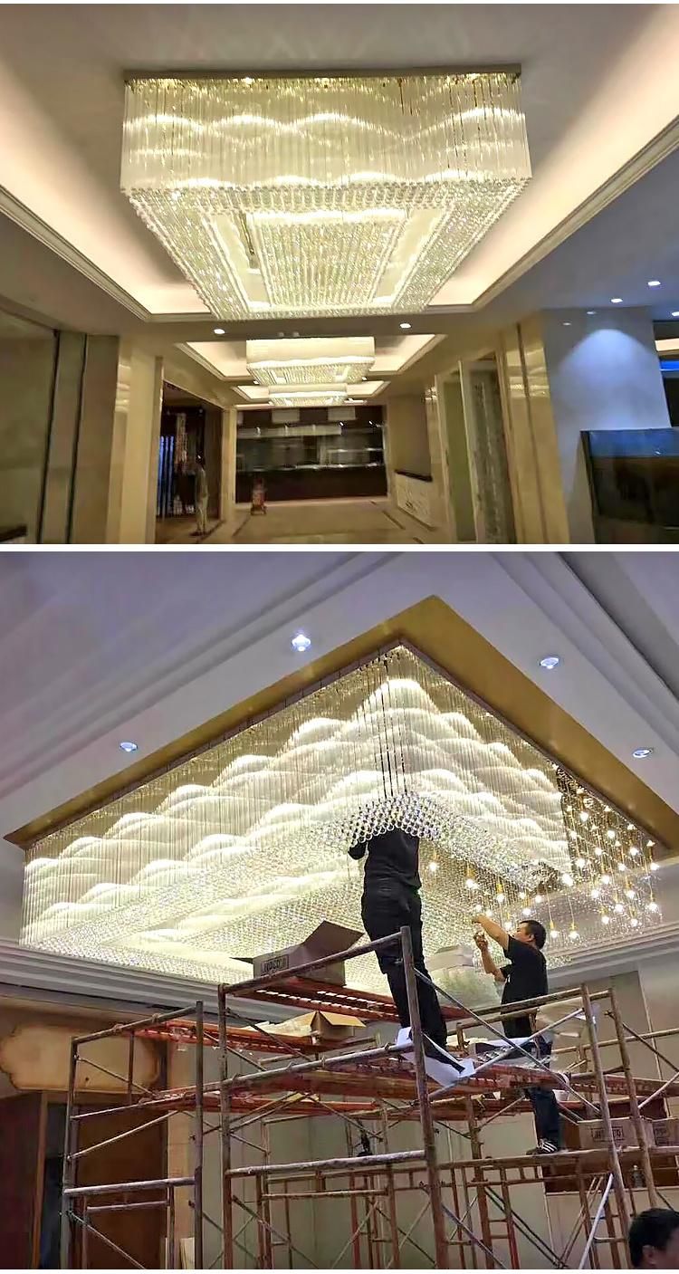 Luxury Lamp Department Store Banquet Custom Project LED Ceiling Chandelier Light