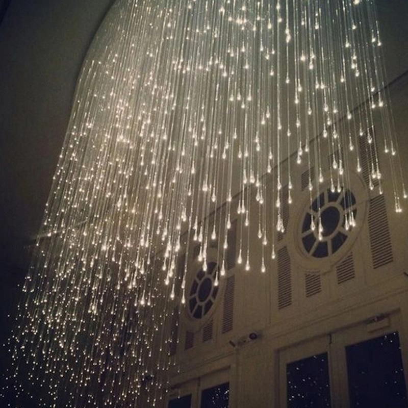 Hotel Project Crystal Glass Rain Drop Pendant Lighting