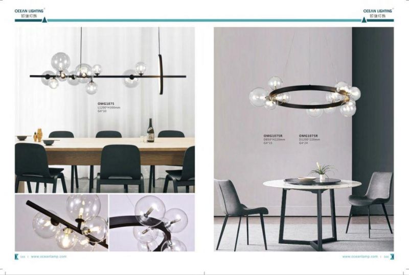 Modern LED Pendant Glass Light with Hotel, Restaurant or Offices