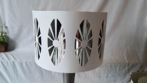 Laser Cut out Design Two Layor Durm Sahde for Table Lamp with Non Elc