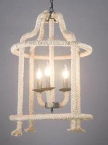 Modern Bedside Bar Decorative Rope Chandelier for Home or Hotel