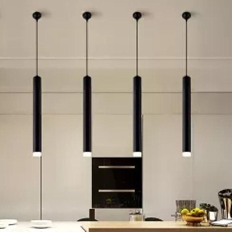 Nordic Style Cylindrical Pendant Lamp Ingemar Contemporary Tubular Shaped Pendant Lamp (WH-AP-329)