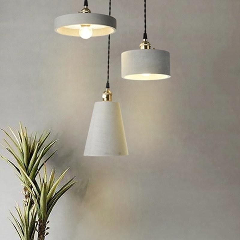 Nordic Industrial Cement Pendant Light Designer Suspension for Bedroom Dining Room Loft Pendant Lamp (WH-AP-207)