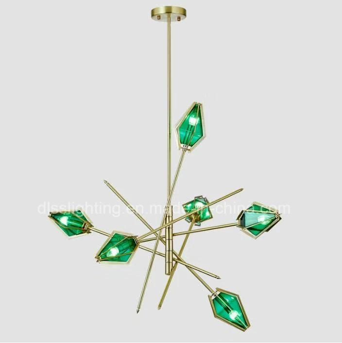 Zhongshan Modern Christmas Gift LED Diamond Glass Pendant Light Decorative Chandelier