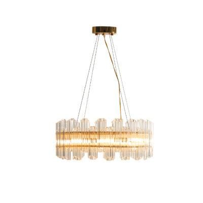 Post Modern Living Room Round Gold Pendant Light Chandelier, Alos Fit for Hotel Room