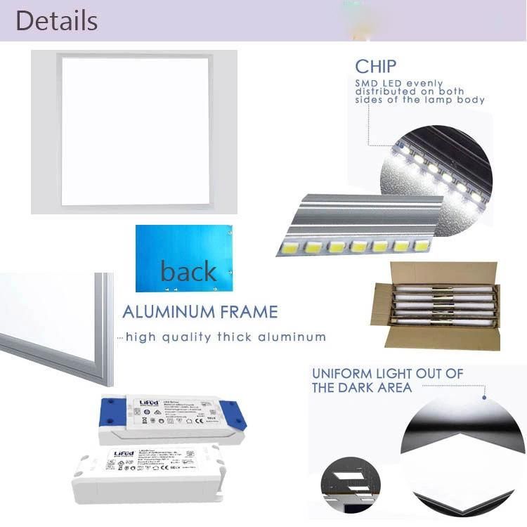 China Wholesale 600X600mm 40W SMD2835 Square LED Surface Panel Light