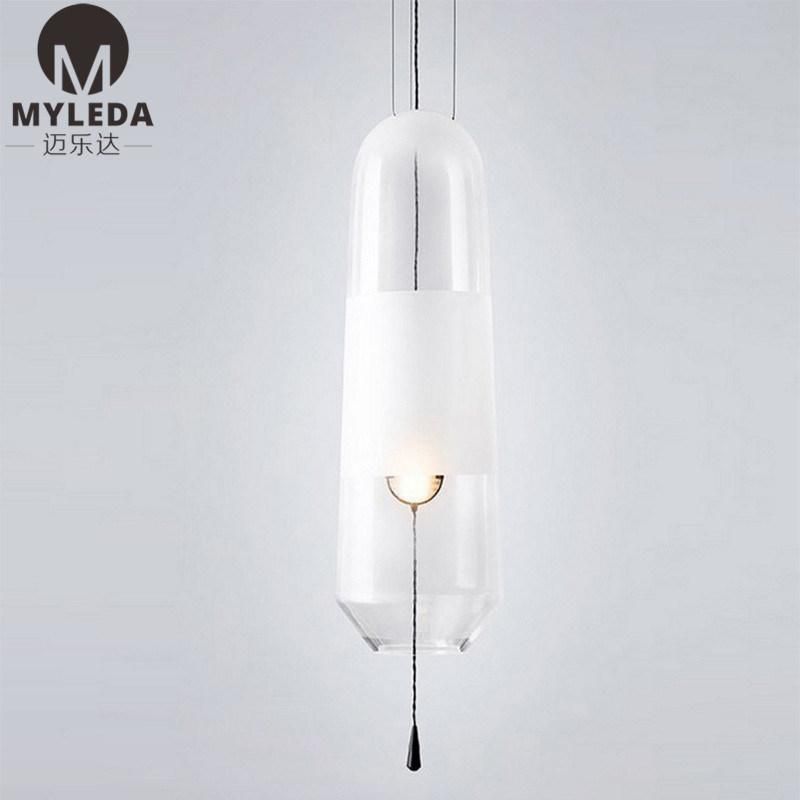 Modern Restaurant Glass Chandelier Lamp Hotel Room Bedside Bar Lighting