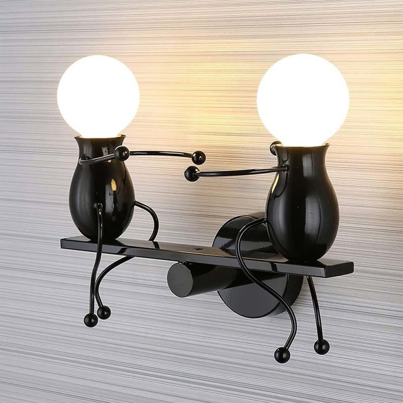 Cartoon Lamp Living Room Bed Room Creative Vintage Iron Simple Teeterboard Style Creative Children′s Wall Lamp (WH-VR-57)